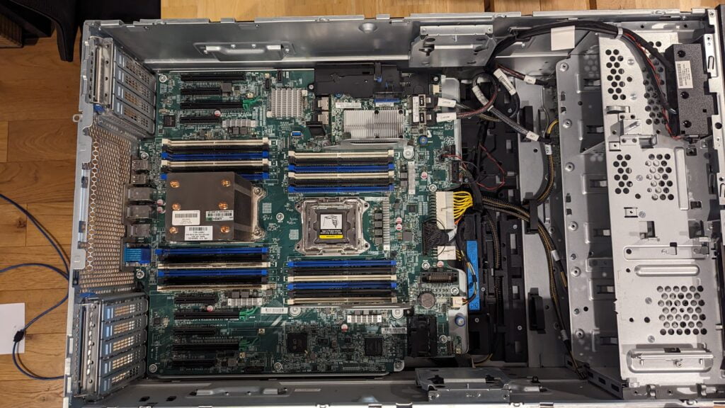 The HPE Server, showing up much can be added to truly make the server crazy